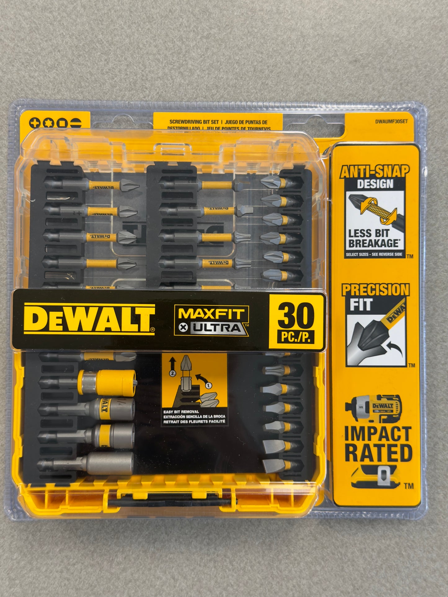 DeWALT MAXFIT ULTRA™ 30-Piece Impact Rated Screwdriving Bit Set